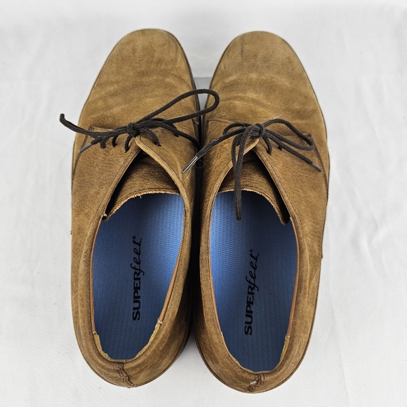 Michael Toschi Balboa Brown Leather Shoes Made In Italy Size 11 Superfeet Insole - Picture 7 of 9